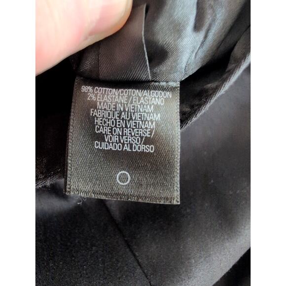 Tahari Woman Black Cotton Stretch Pencil Skirt Size 14 - Picture 4 of 6